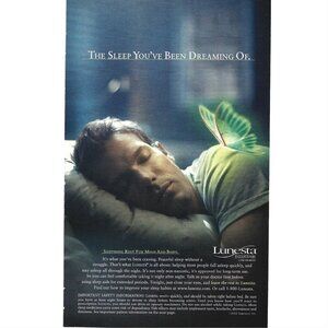 Lunesta Sleep You've Been Dreaming of Advert 2000s Print Ad
